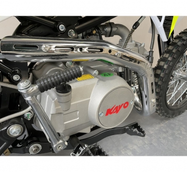 Kayo Dirtbike Kindermotocross TD125 mit 12/14“ Räder 4 Gang Schaltgetriebe